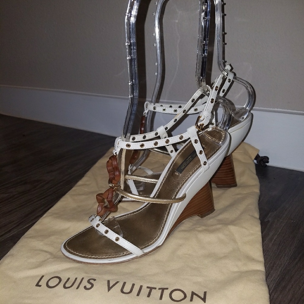 Louis Vuitton Andalucia Wedge Sandals
